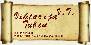 Viktorija Tubin vizit kartica